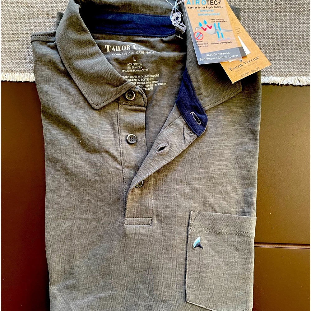 New Tailor Vintage golf shirt.